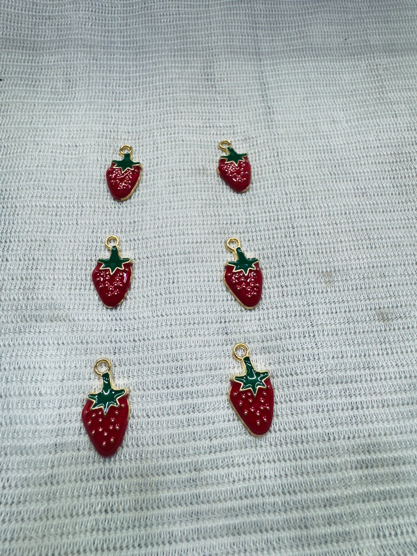 Enamel Charms Strawberry