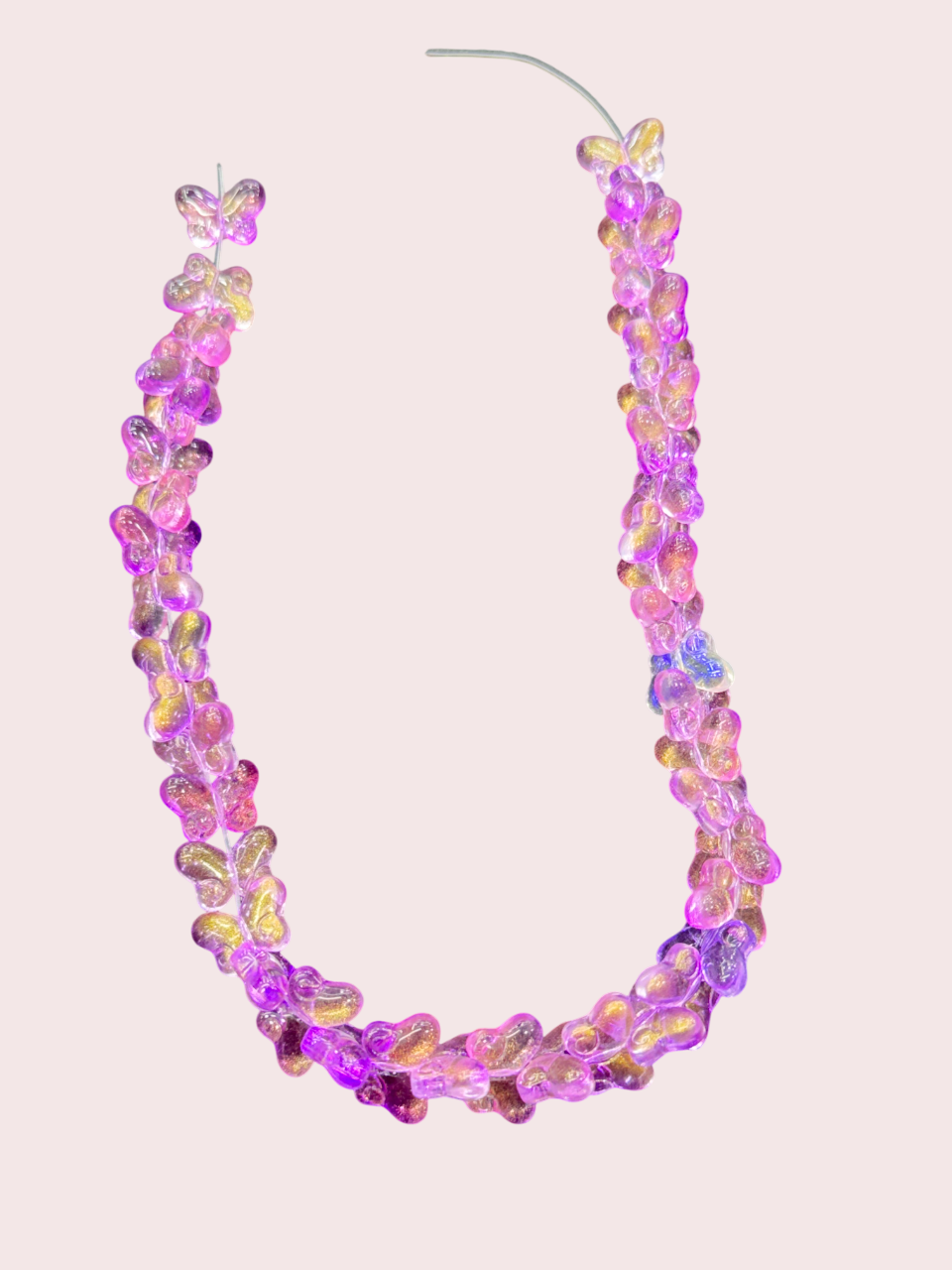 Elegant Glass buttrfly Size -11mm Set of 45 Pcs