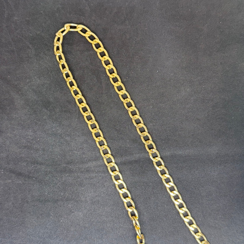 Golden Aluminium Metal Chain size 8 mm