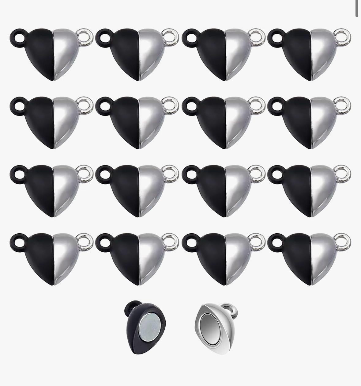 Premium Magnetic Heart Charm for bracelet, Size: Free,