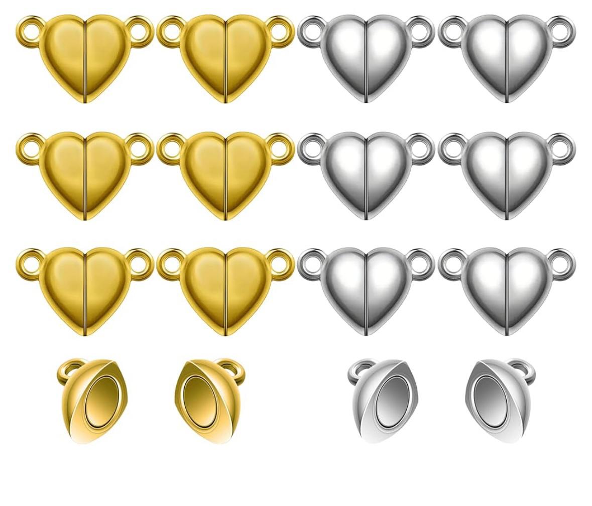 Premium Magnetic Heart Charm for bracelet, Size: Free,