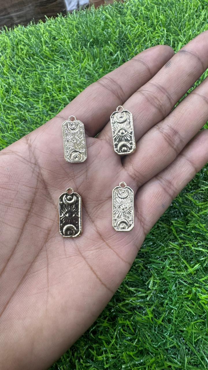 Sun and Moon Celestial Tag Charms (Pack of 5)