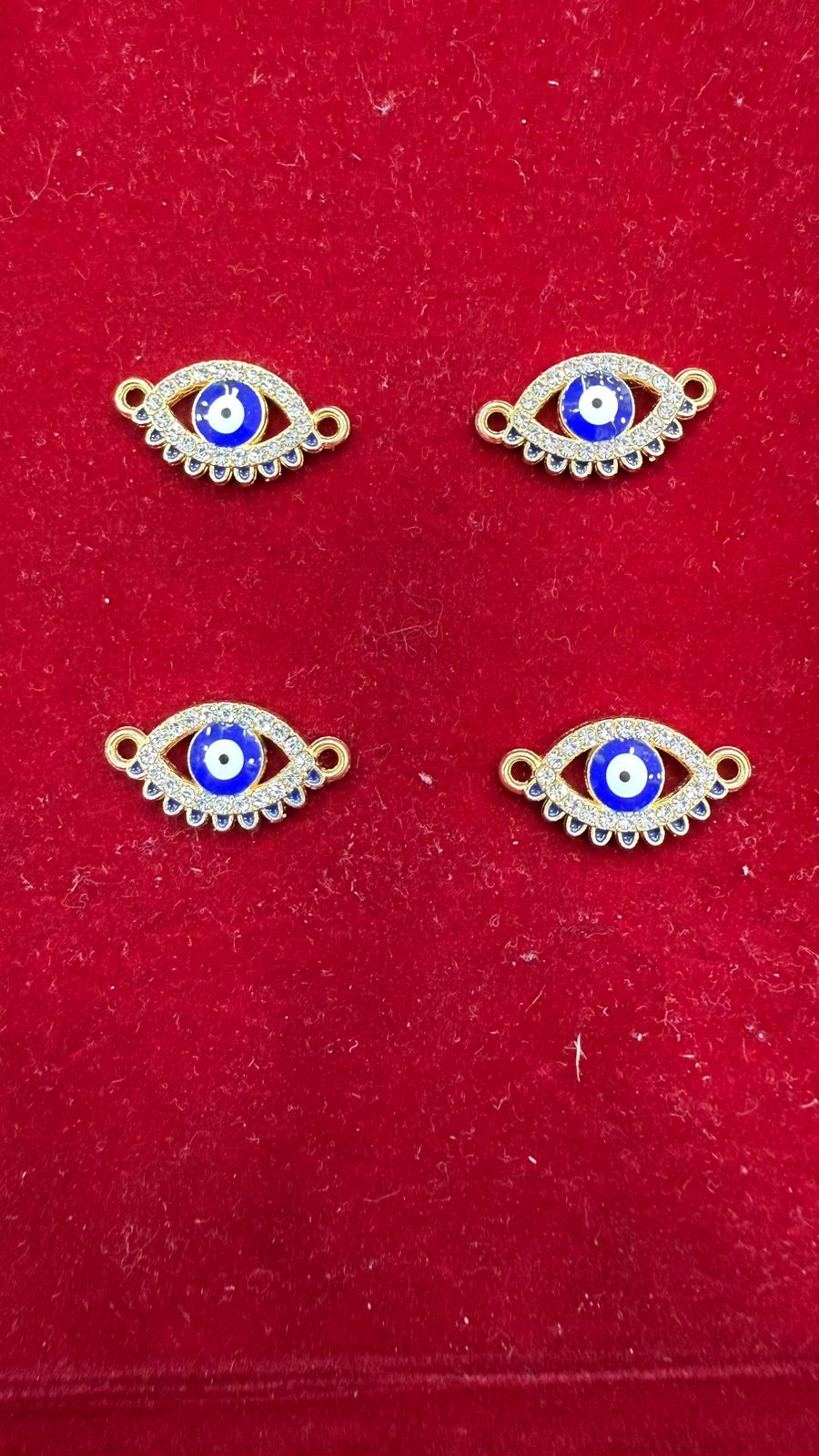 Evil Eye Connector Charms (Pack of 10)