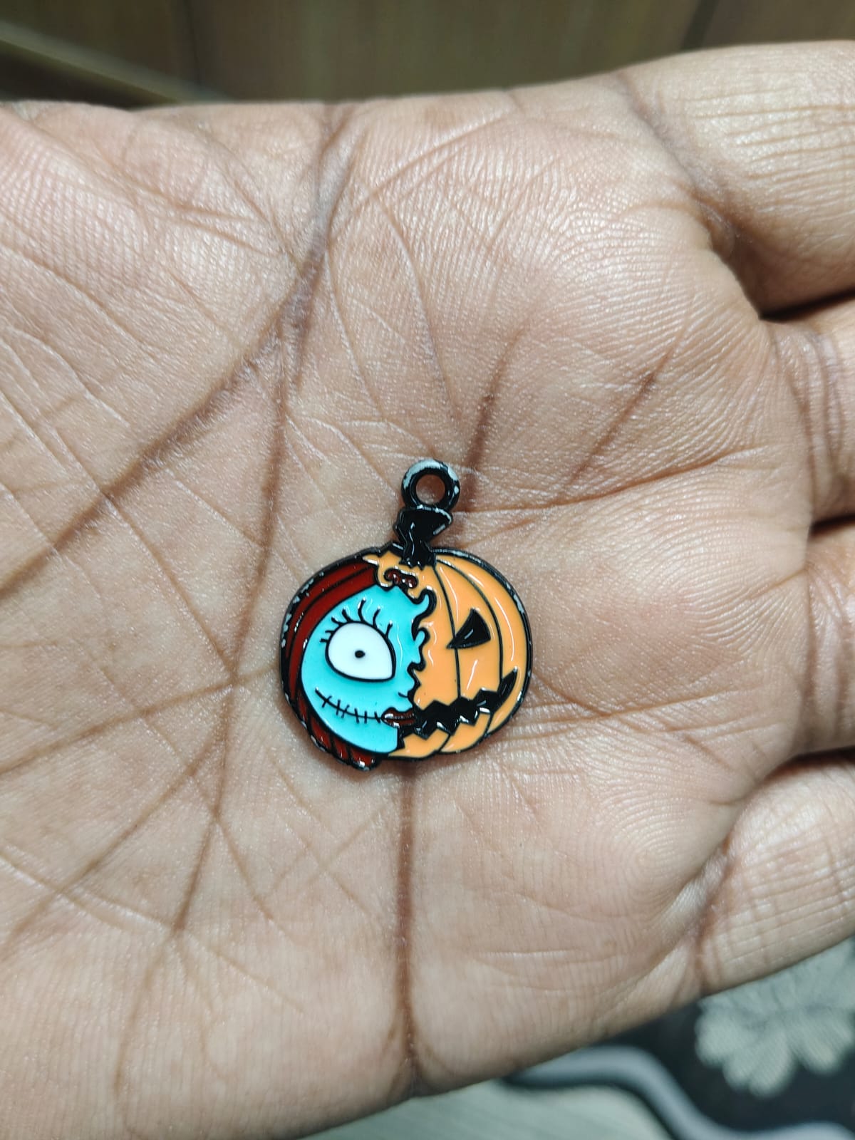 NAGNESHI Cute Black Ghost Enamel Charm for Jewelry Making, DIY Earrings, Bracelets, Necklaces, and Crafts