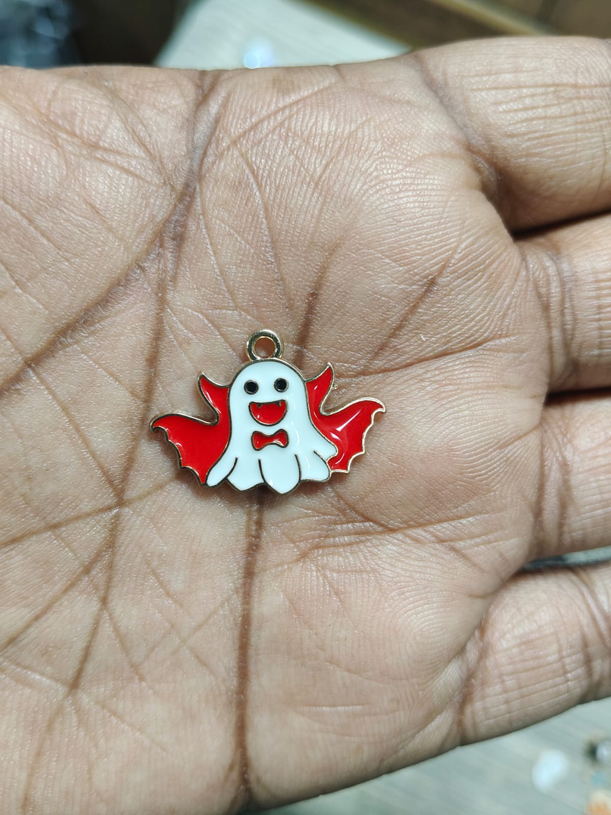 NAGNESHI Cute Vampire Ghost Enamel Charms for Jewelry Making, DIY Earrings, Bracelets, Necklaces, and Crafts