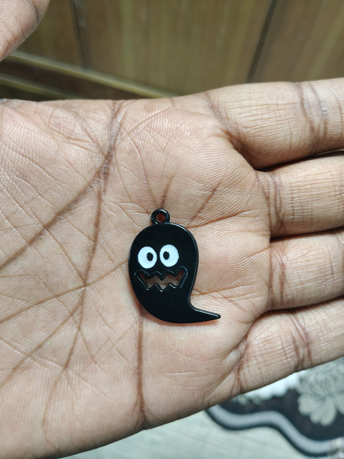 NAGNESHI Halloween Enamel Charm for Jewelry Making - Nightmare Before Christmas Sally & Pumpkin Face Design - Perfect for Fans, DIY Crafts, and Accessories