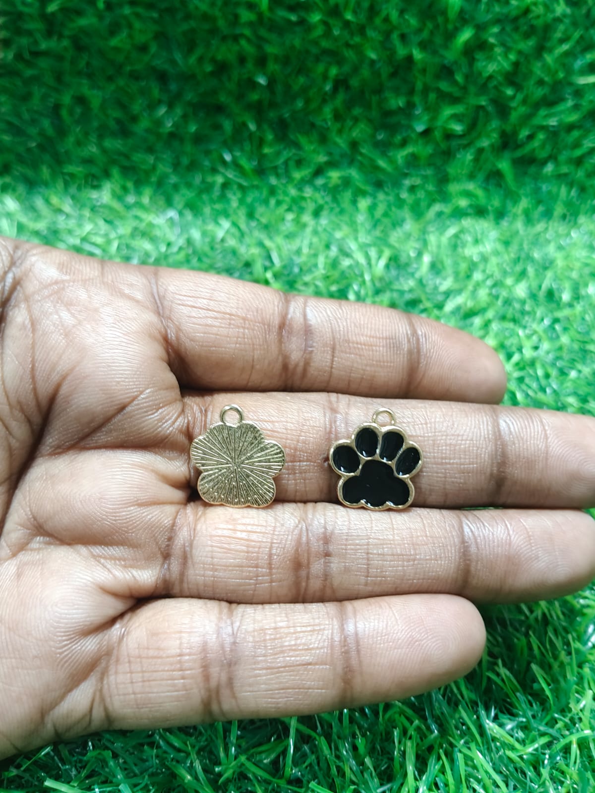Black and White Paw Charms | Enamel Pet Charms | Mixed Enamel Charms | Paw Charms | Star Charms | Doge Charms