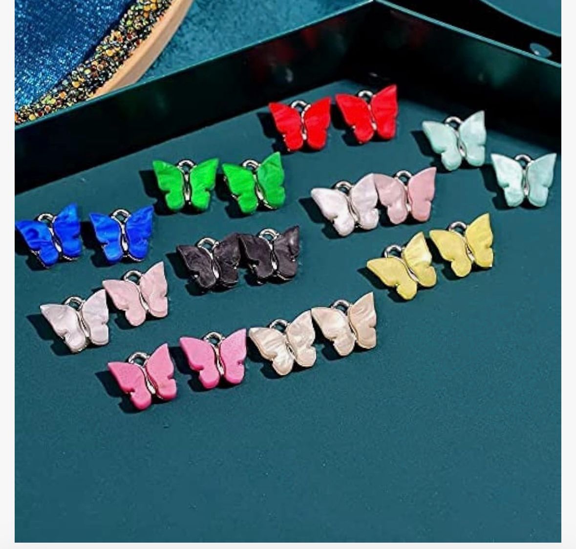 CHARMS Acrylic Butterfly gold