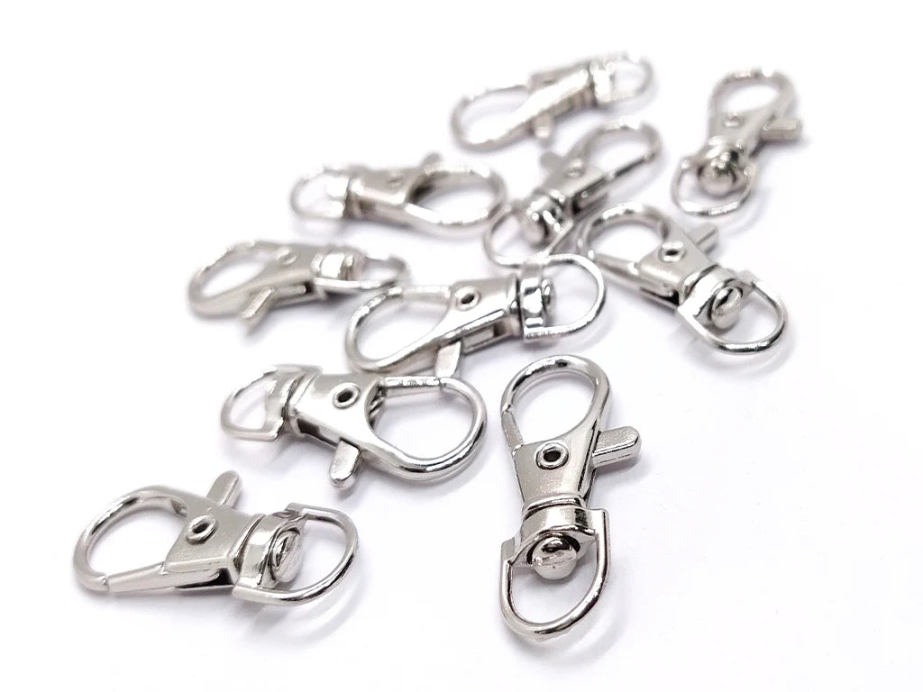 Silver Metallic Lobster Clasps