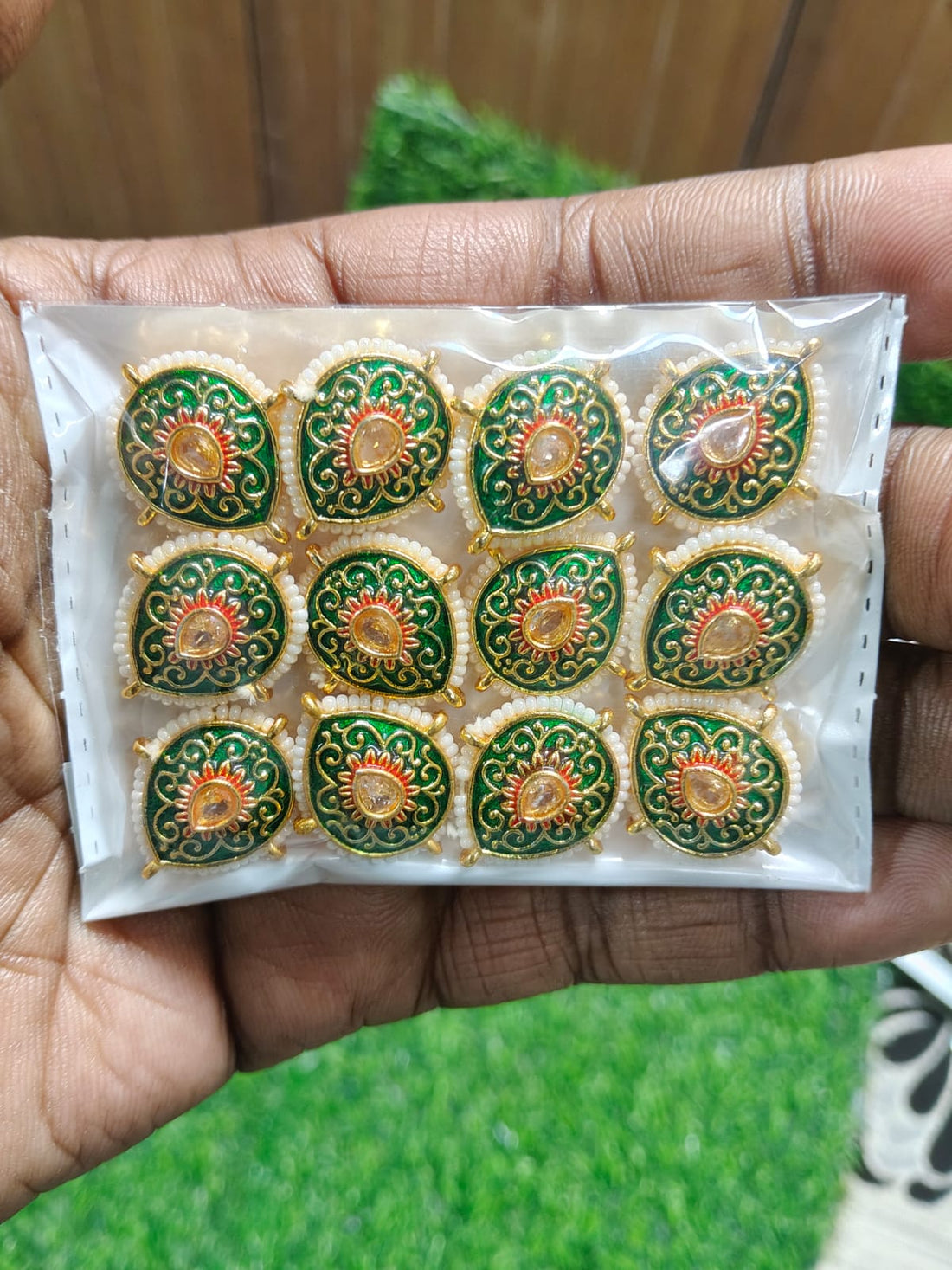 kundan Enamel Beads | Jewelry Making Raw Material