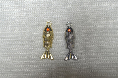 Anti-Tarnish Fish charm - Available in Gold & Silver