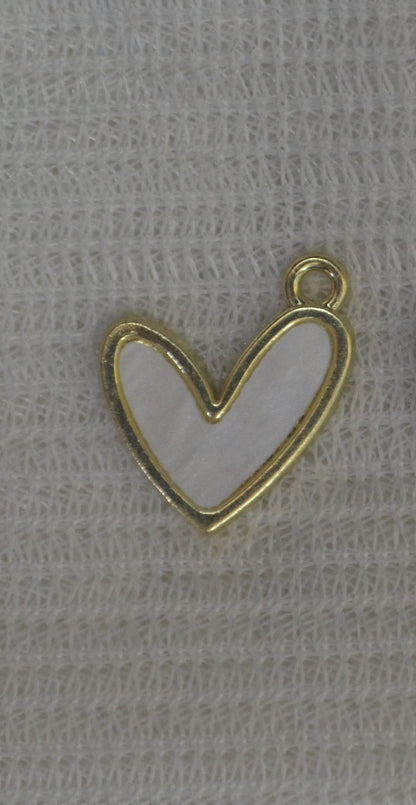 Anti-Tarnish lovely Heart charm - Available in Gold & Silver