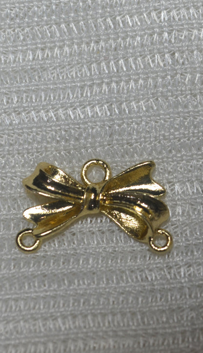 Anti-Tarnish Bow charm - Available in Gold & Silver