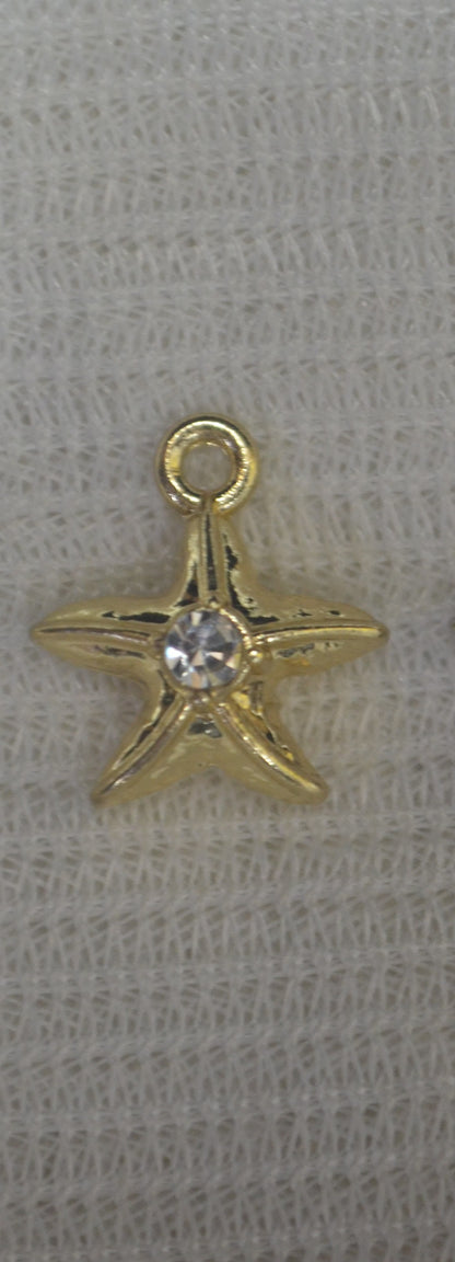 Anti-Tarnish Star Fish charm - Available in Gold & Silver