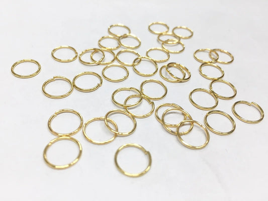 Golden Connector Metal Jump Ring- 12 mm
