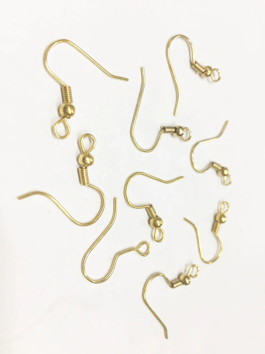 Golden Ear Wires- 20x10 mm