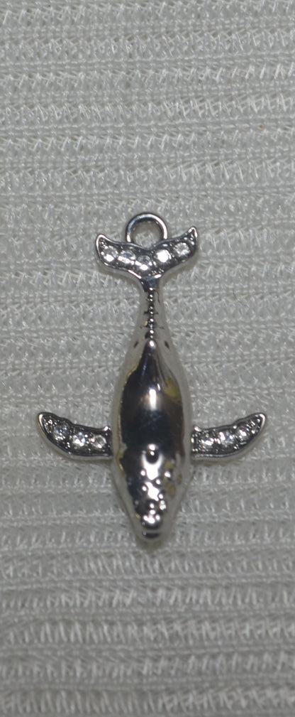Anti-Tarnish baby whale Charm - Available in Gold & Silver