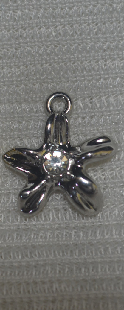 Anti-Tarnish Flower charm - Available in Gold & Silver