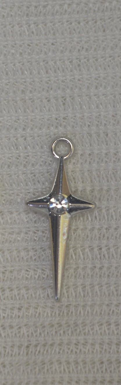 Anti-Tarnish Small Cross Charm - Available in Gold & Silver