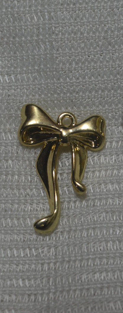 Anti-Tarnish Bow charm - Available in Gold & Silver