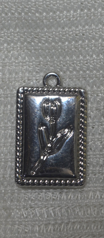 Anti-Tarnish Rose Charm - Available in Gold & Silver
