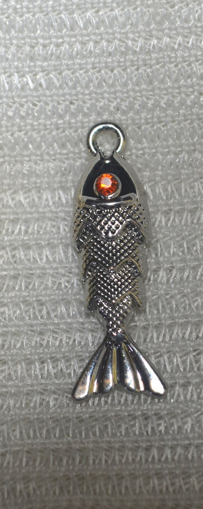 Anti-Tarnish Fish charm - Available in Gold & Silver