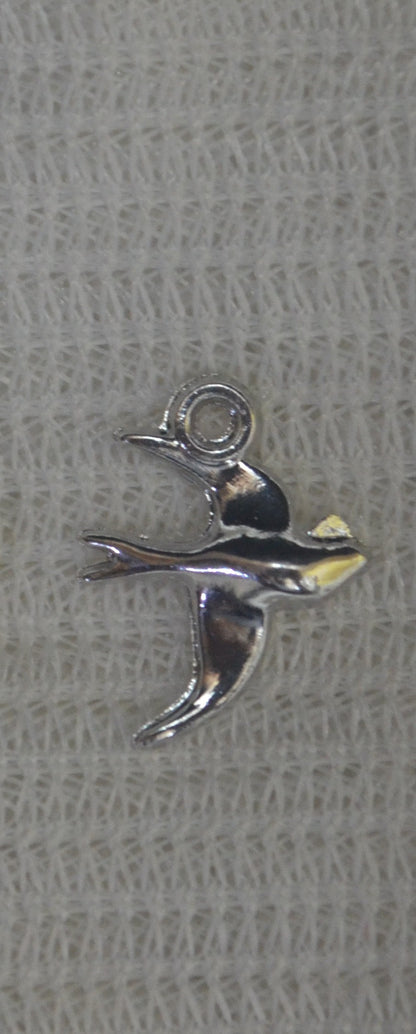 Anti-Tarnish Bird charm - Available in Gold & Silver