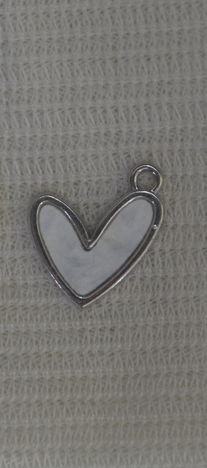 Anti-Tarnish lovely Heart charm - Available in Gold & Silver