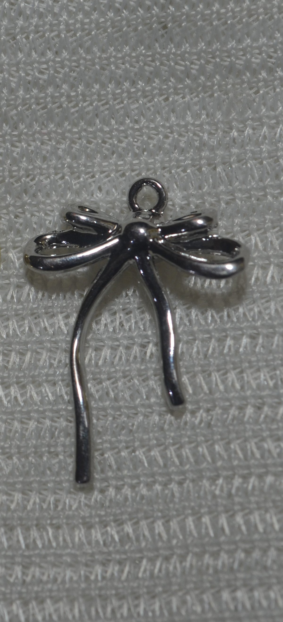 Anti-Tarnish Thred bow Charm - Available in Gold & Silver