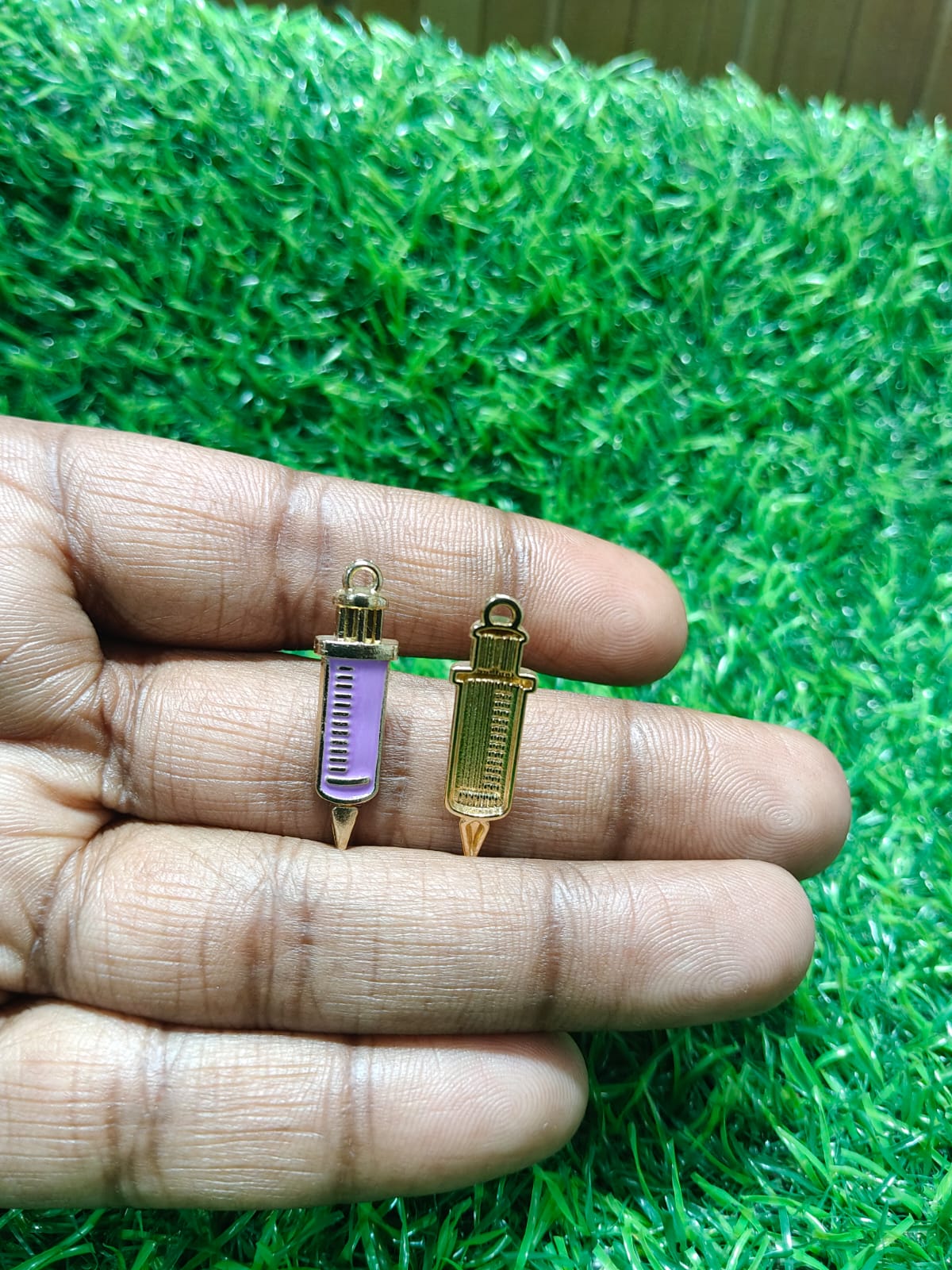 Syringe Charms | Enamel Charms | Medical Charms | Injection Charms