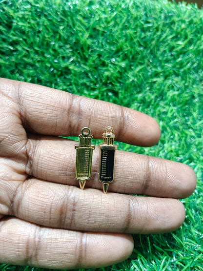 Syringe Charms | Enamel Charms | Medical Charms | Injection Charms