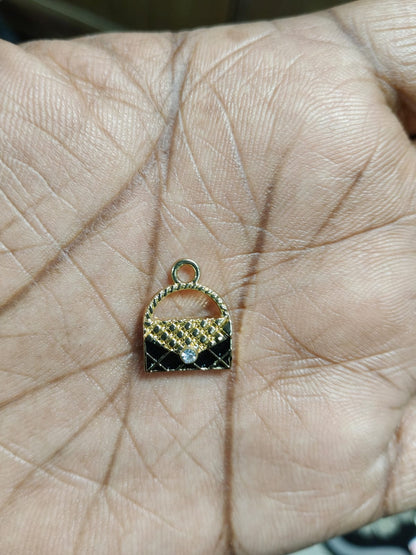 Black Charms | Handbag Charms | Enamel Charms