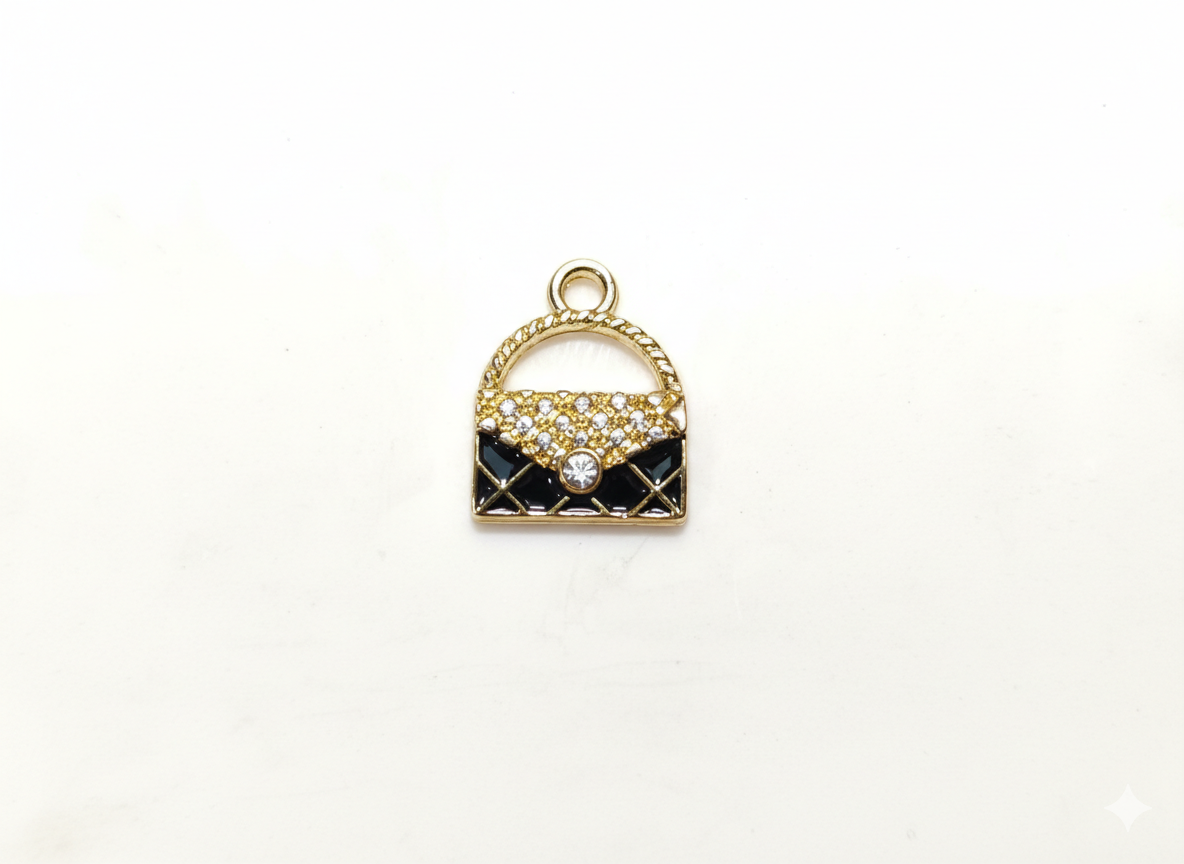 Black Charms | Handbag Charms | Enamel Charms