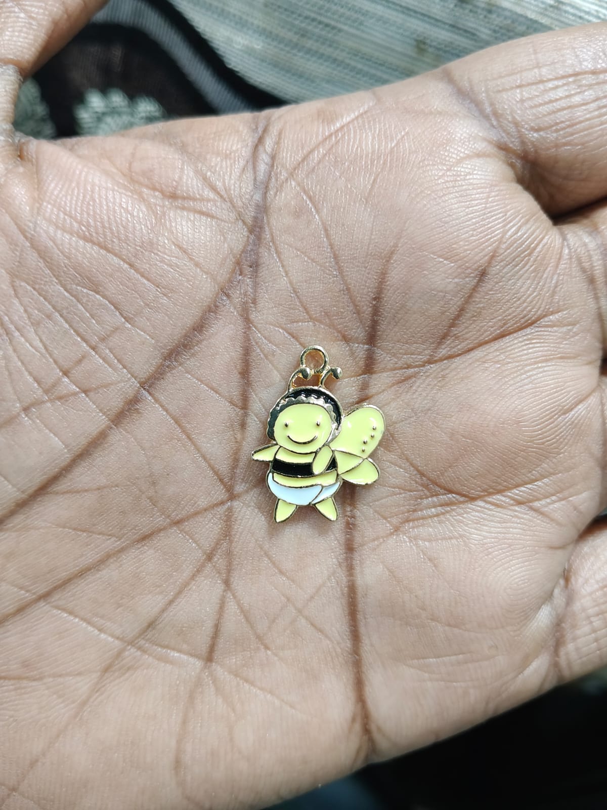 NAGNESHI Cute Yellow Baby Bee Enamel Charms - Gold-Plated Bumblebee Pendants for Jewelry Making, DIY Animal Necklaces, Bracelets, Earrings, and Honeybee Crafts