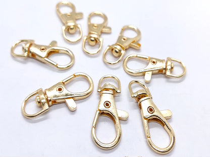 Golden Metallic Lobster Clasps