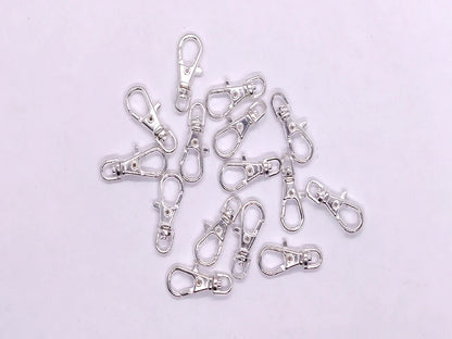 Silver Metallic Fish Clasps