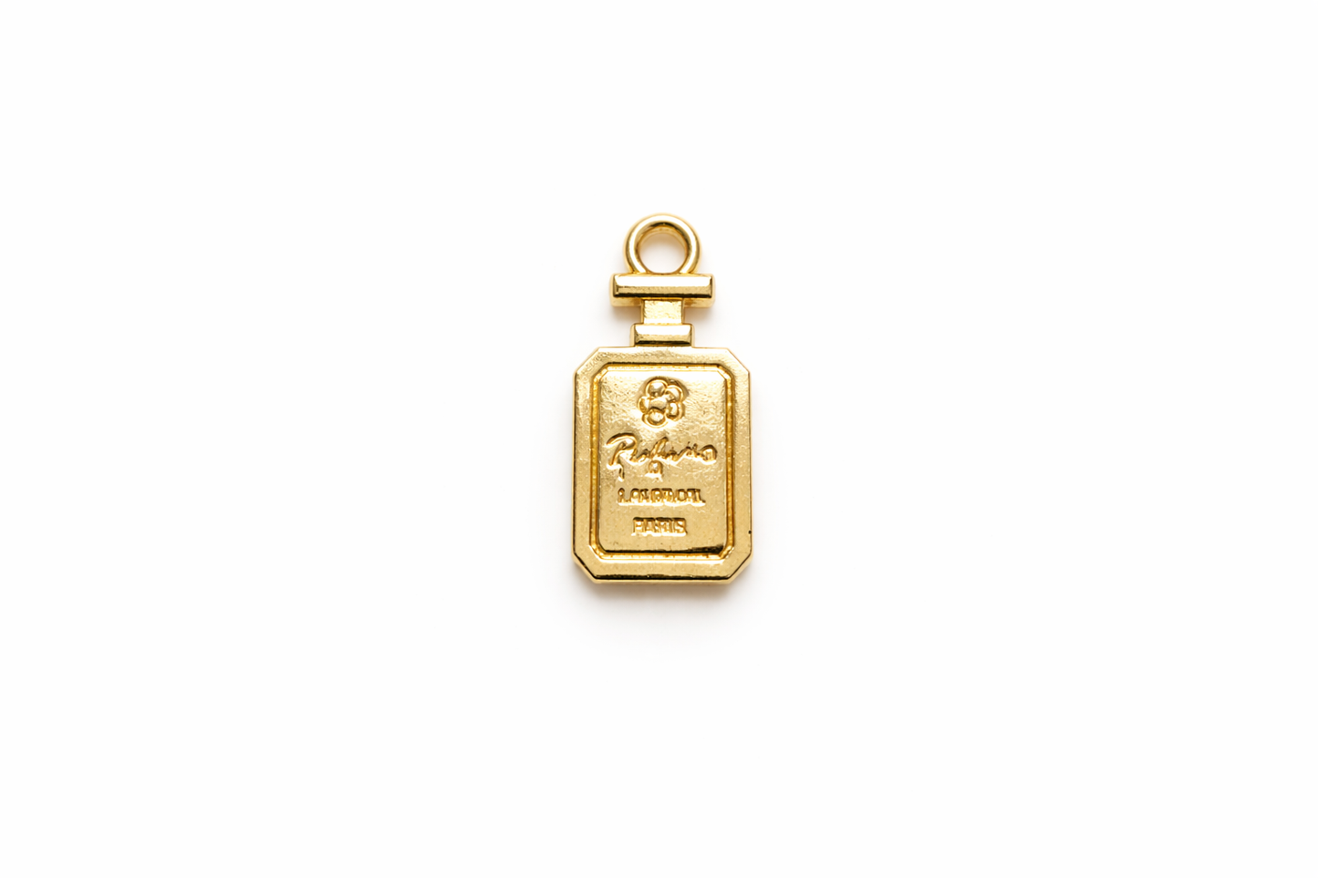 NAGNESHI Elegant Goldan Perfume Bottle Pendants Charms Metal Pendant for Jewelry Making