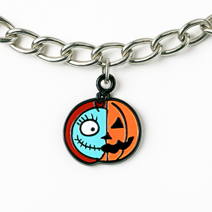 NAGNESHI Cute Black Ghost Enamel Charm for Jewelry Making, DIY Earrings, Bracelets, Necklaces, and Crafts