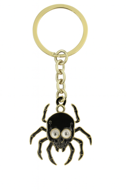 NAGNESHI Halloween Enamel Charm Set - Spooky Black Ghost and Skull Spider Pendants for Jewelry Making - DIY Gothic Charms for Necklaces, Bracelets, and Keychains