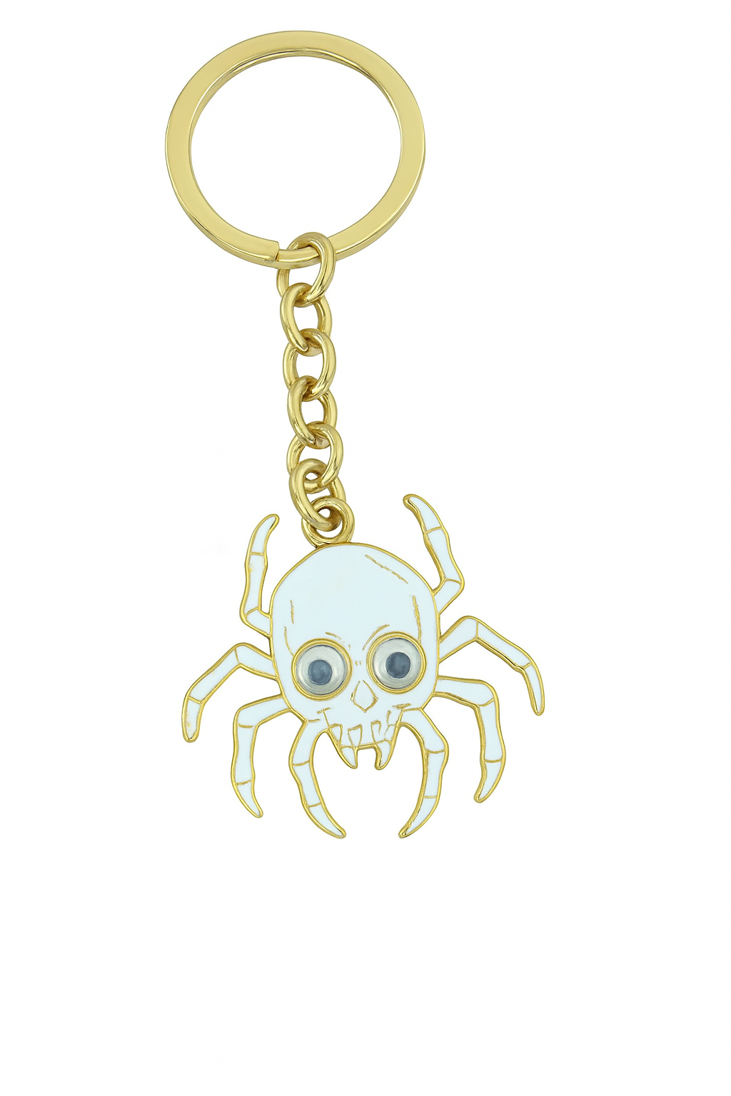 NAGNESHI Halloween Enamel Charm Set - Spooky White Ghost and Skull Spider Pendants for Jewelry Making - DIY Gothic Charms for Necklaces, Bracelets, and Keychains