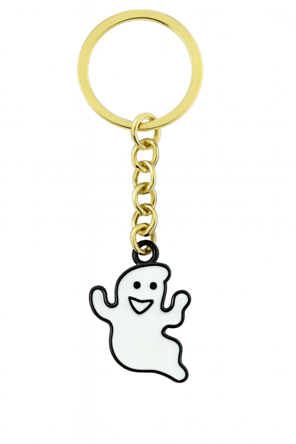 NAGNESHI Cute Ghost with Witch Hat Enamel Charm for Jewelry Making, DIY Earrings, Bracelets, Necklaces, and Crafts