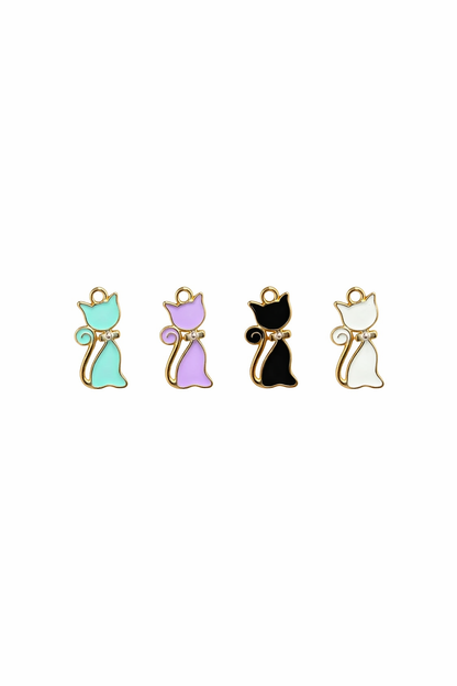Cat Charms | Mixed Enamel Charms
