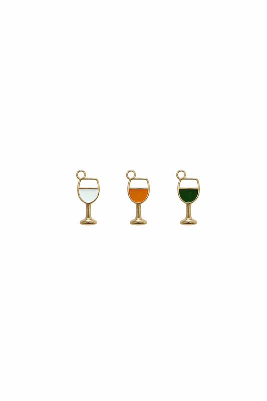 NAGNESHI Mixed Enamel Wine Glass Charms for DIY Jewelry Making, Charm Bracelets, Necklaces