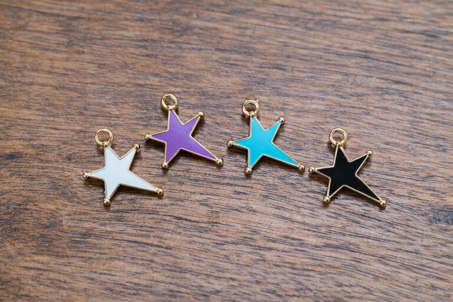 Star Charms | DIY Charms | Jewelry Making, Charm | Mixed Enamel Star Charms