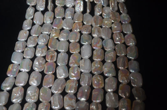 Natural Baroque pearl Rectangle  Size 21×13 19 Pcs