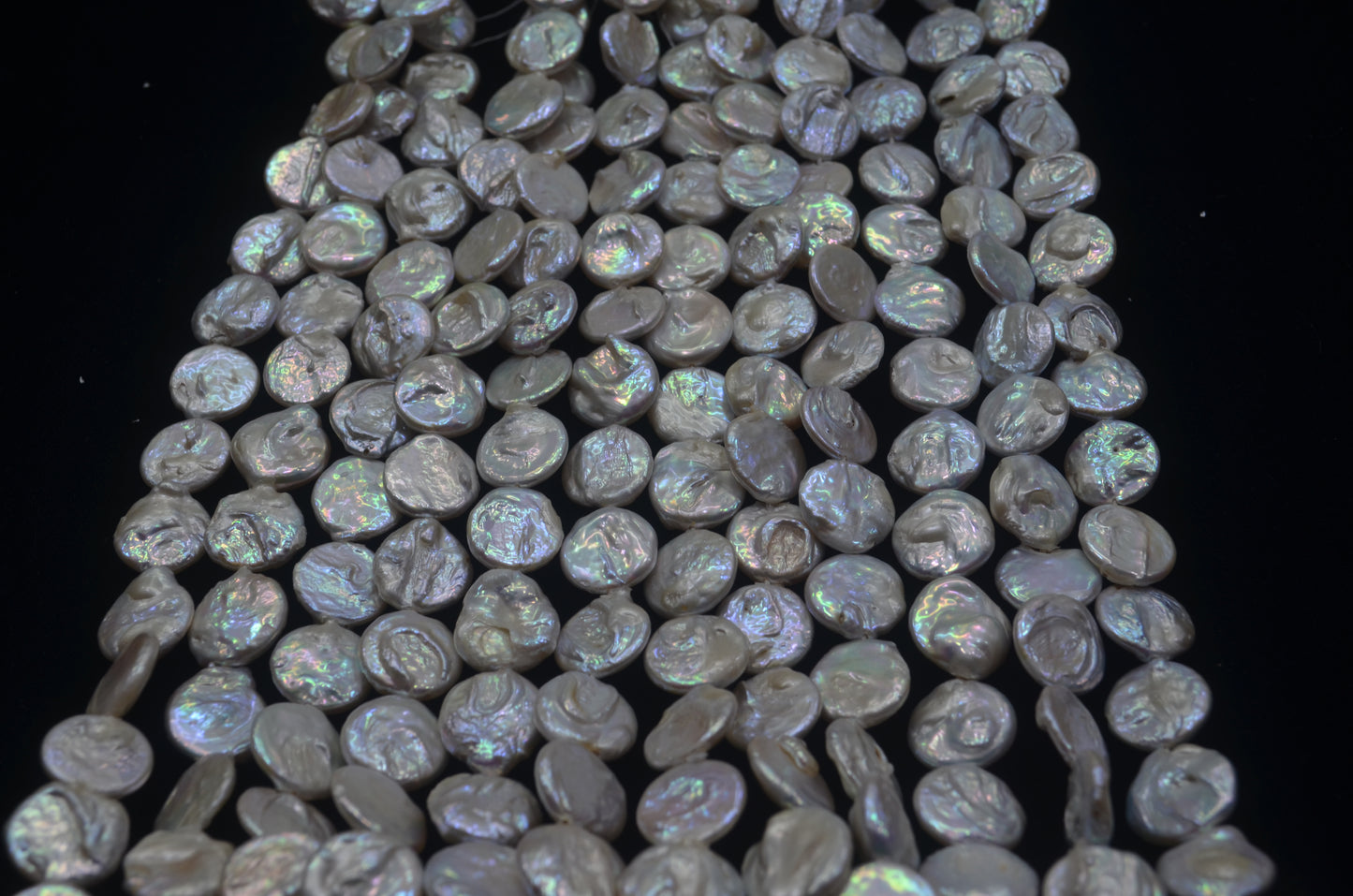 Natural Baroque pearl Tablet 15 mm 25 pcs