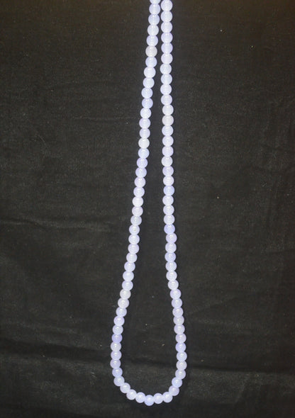 Pastel purple glass beads 8mm - (Pack of 5)
