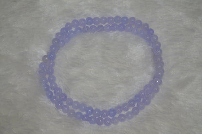Pastel purple glass beads 8mm - (Pack of 5)