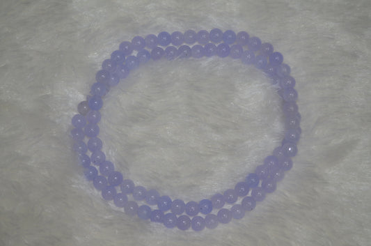 Pastel purple glass beads 8mm - (Pack of 5)