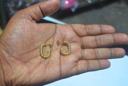 Anti Tarnish Hoop Earrings | Stylish Artificial Jewellery for Women & Girls